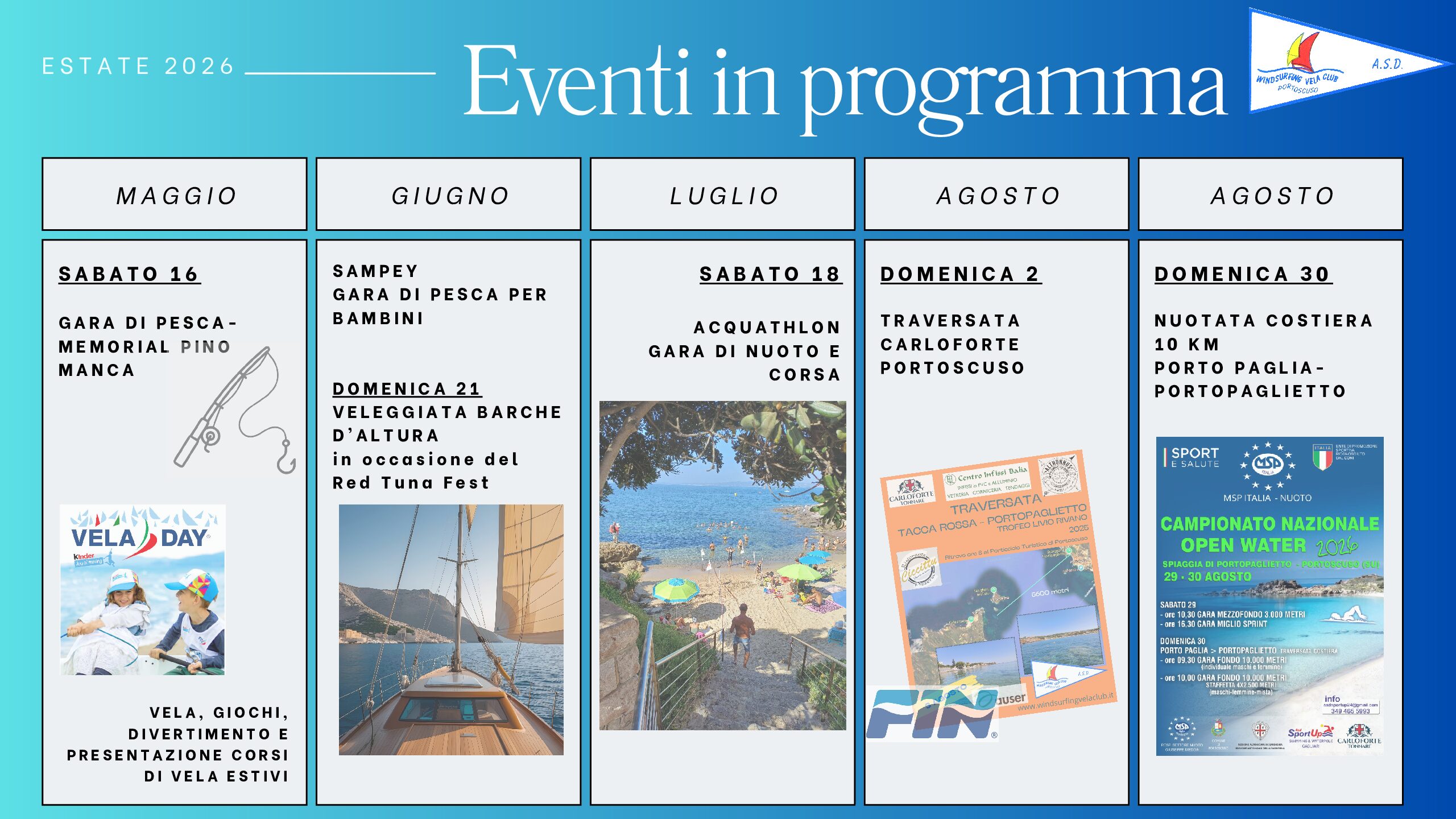 Al momento stai visualizzando Calendario Estate 2026